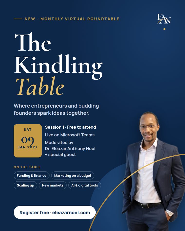 Flyer for The Kindling Table, first session Saturday 9 January 2027 on Microsoft Teams